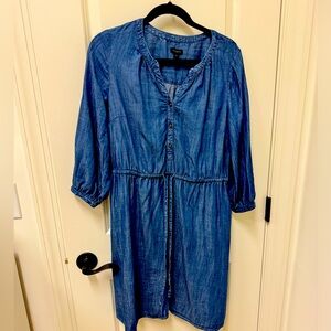 Talbots chambray shirt dress size 10 - EUC